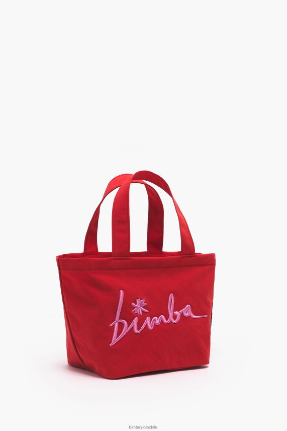 Bimba Y Lola bolso mini trapecio de nailon PT6884159 accesorios rojo