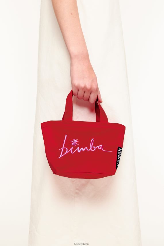 Bimba Y Lola bolso mini trapecio de nailon PT6884159 accesorios rojo