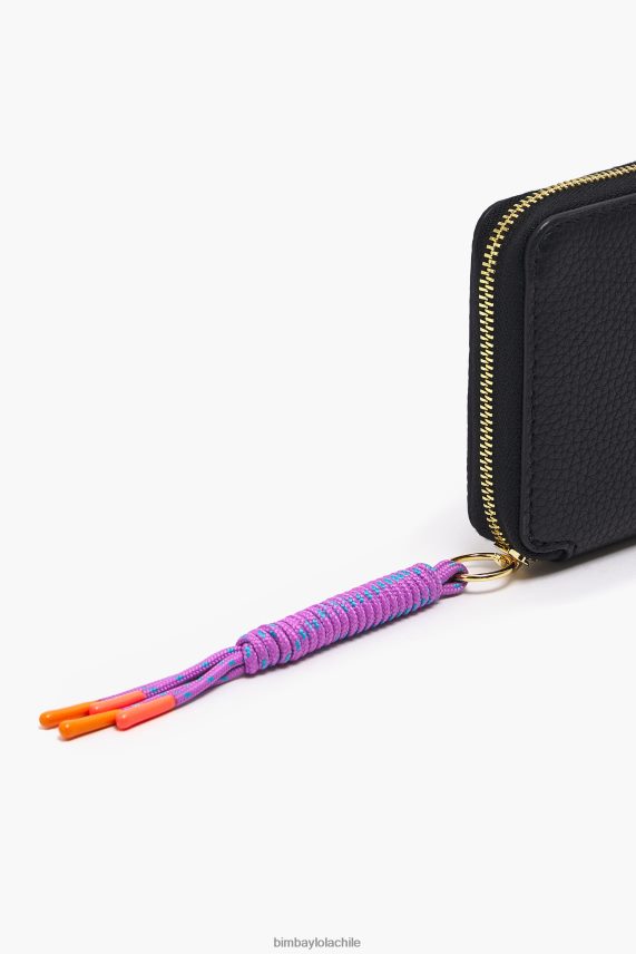 Bimba Y Lola billetera de cuero PT68841070 accesorios negro