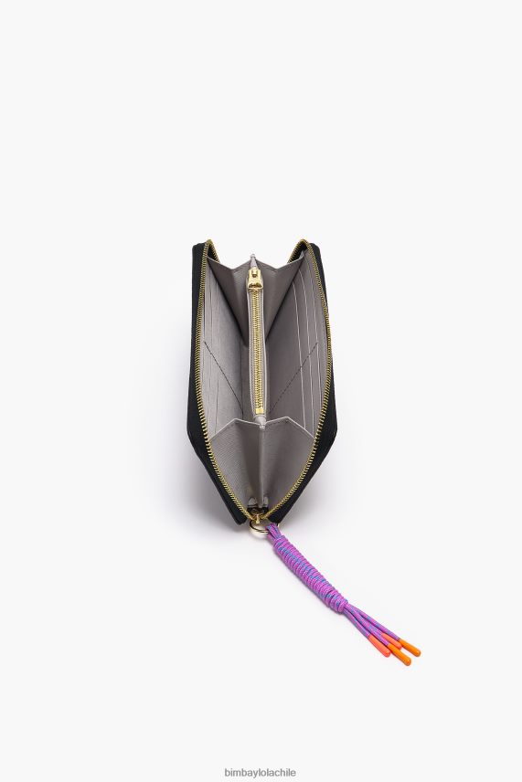 Bimba Y Lola billetera de cuero PT68841070 accesorios negro