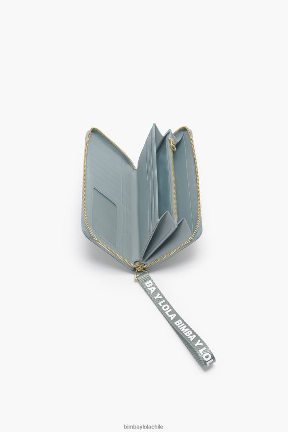 Bimba Y Lola cartera tipo libro de nailon PT68841071 accesorios aguamarina