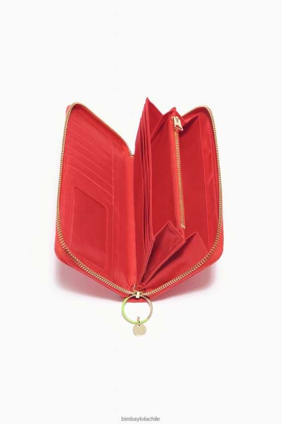 Bimba Y Lola cartera tipo libro de nailon PT68841074 accesorios rojo