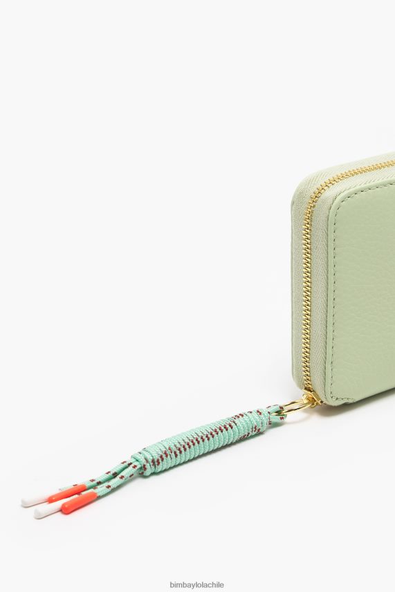 Bimba Y Lola cartera tipo libro de piel en colores pastel PT68841069 accesorios verde