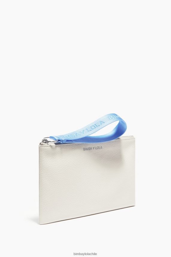 Bimba Y Lola estuche de maquillaje plano de cuero PT68841096 accesorios blanco