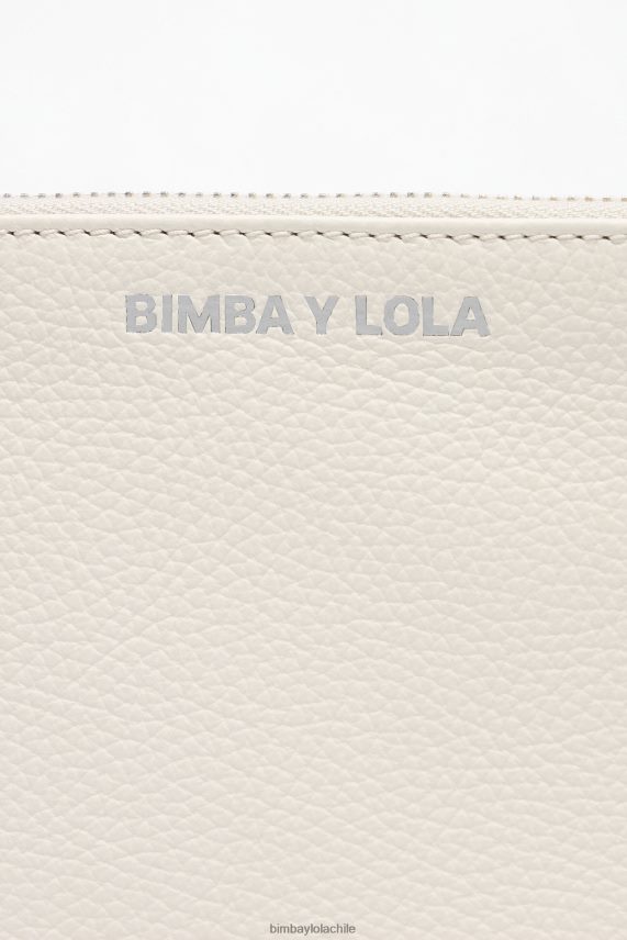 Bimba Y Lola estuche de maquillaje plano de cuero PT68841096 accesorios blanco