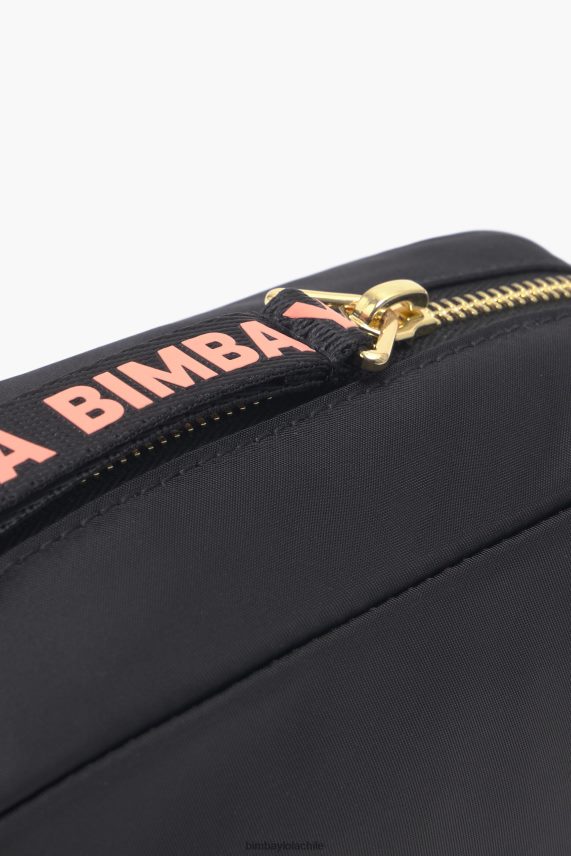 Bimba Y Lola estuche de maquillaje rectangular de nailon PT68841104 accesorios negro