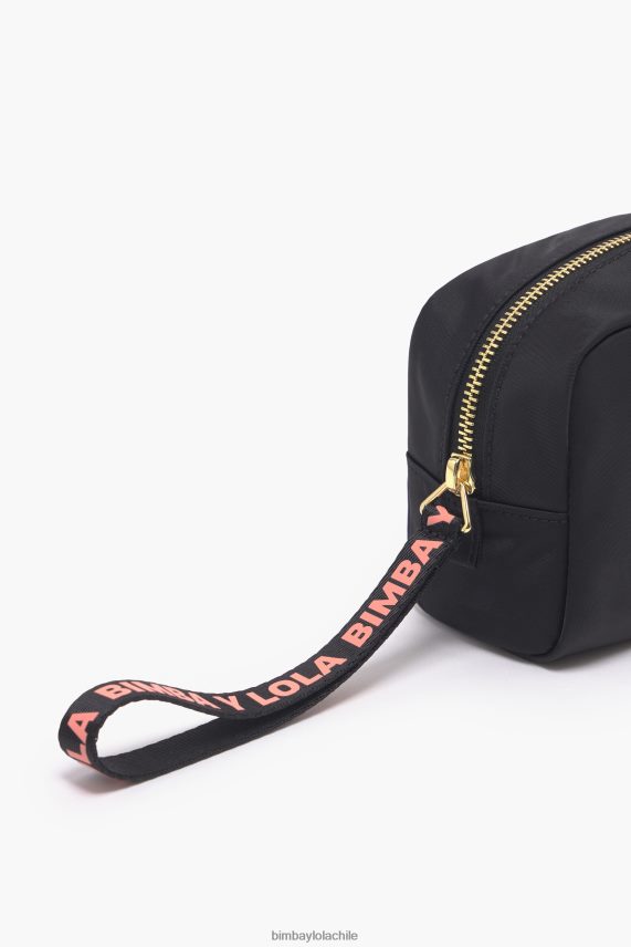 Bimba Y Lola estuche de maquillaje rectangular de nailon PT68841104 accesorios negro