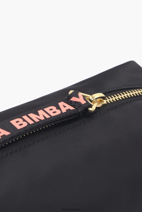 Bimba Y Lola estuche de maquillaje rectangular de nailon PT68841105 accesorios negro