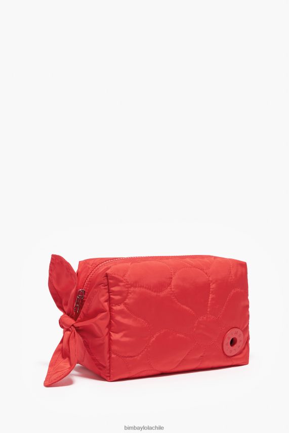 Bimba Y Lola estuche de maquillaje rectangular de nailon PT68841108 accesorios rojo