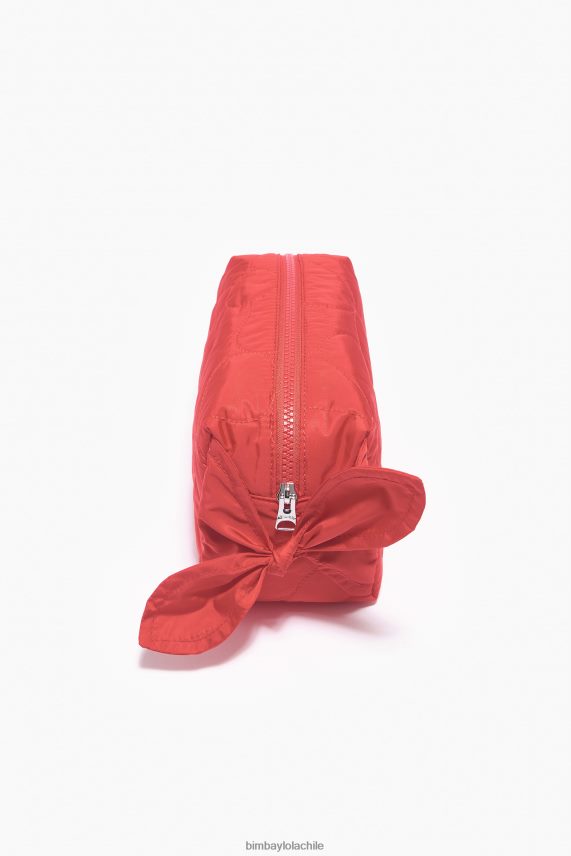 Bimba Y Lola estuche de maquillaje rectangular de nailon PT68841108 accesorios rojo