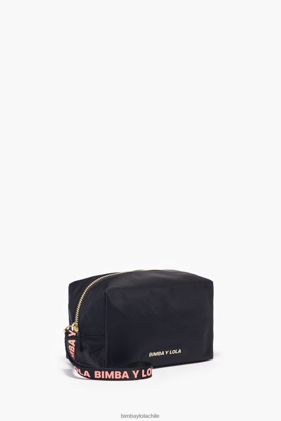 Bimba Y Lola estuche de maquillaje rectangular de nailon PT68841117 accesorios negro