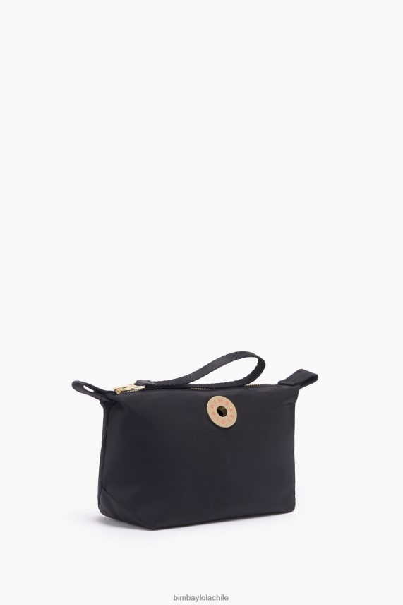 Bimba Y Lola estuche de maquillaje trapecio de nailon PT68841098 accesorios negro