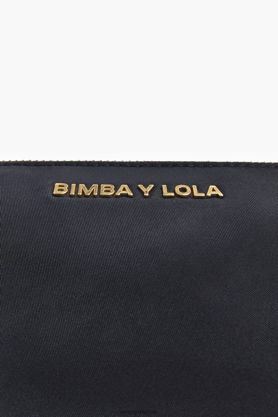 Bimba Y Lola estuche de maquillaje trapecio de nailon PT68841102 accesorios negro