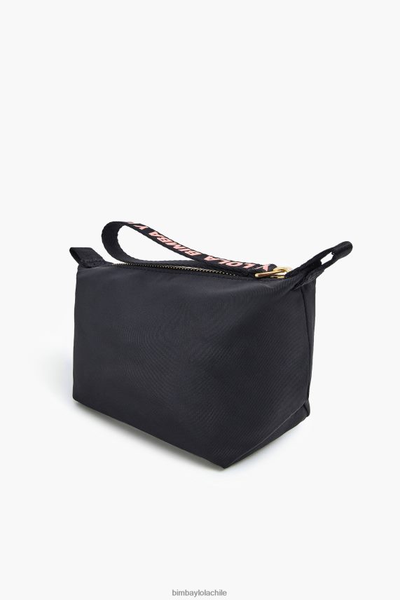 Bimba Y Lola estuche de maquillaje trapecio de nailon PT68841102 accesorios negro