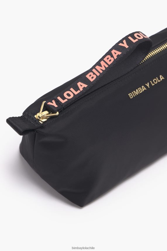 Bimba Y Lola estuche de maquillaje trapecio de nailon PT68841103 accesorios negro