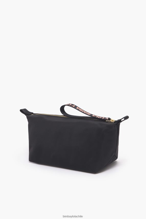 Bimba Y Lola estuche de maquillaje trapecio de nailon PT68841103 accesorios negro