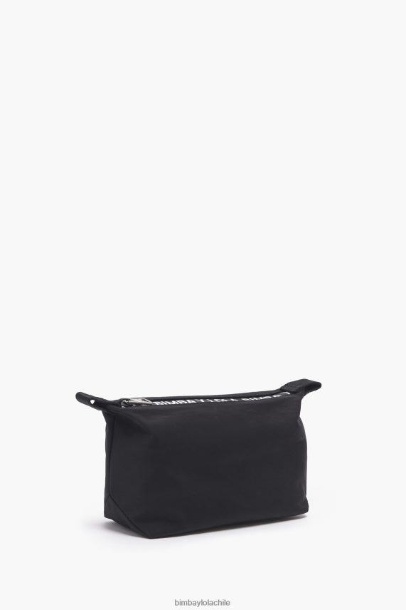 Bimba Y Lola estuche de maquillaje trapecio de nailon PT68841113 accesorios negro