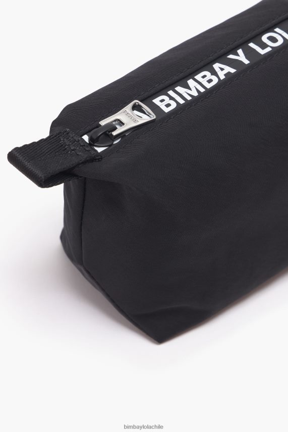 Bimba Y Lola estuche de maquillaje trapecio de nailon PT68841113 accesorios negro