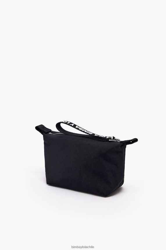 Bimba Y Lola estuche de maquillaje trapecio de nailon PT68841114 accesorios negro