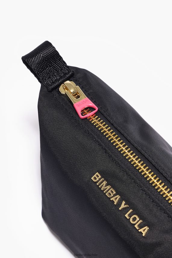 Bimba Y Lola estuche de maquillaje trapecio de nailon PT68841115 accesorios negro