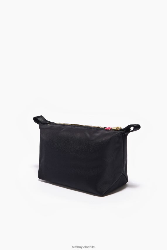 Bimba Y Lola estuche de maquillaje trapecio de nailon PT68841115 accesorios negro
