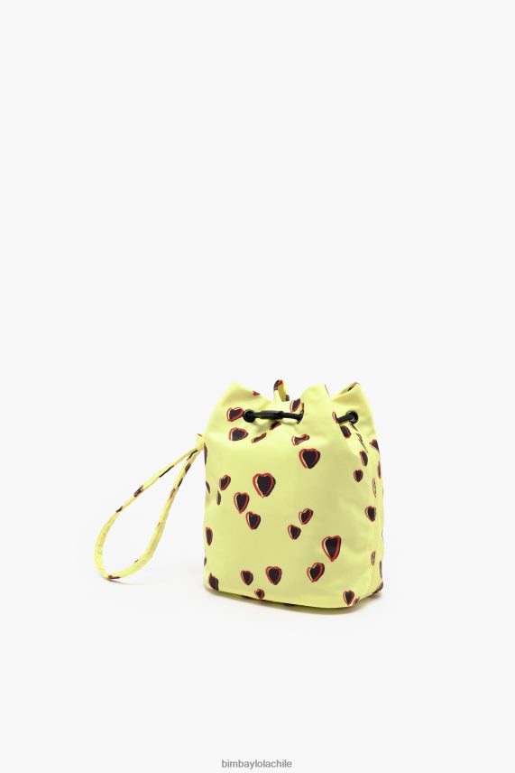 Bimba Y Lola minibolso bombonera pequeño con estampado de corazones PT68841084 accesorios amarillo
