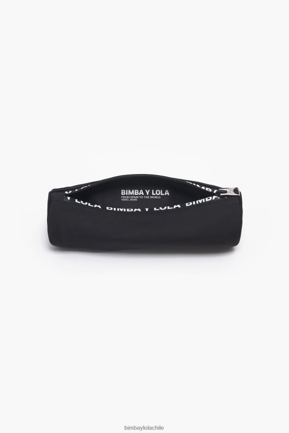Bimba Y Lola estuche cilíndrico de nailon PT68841121 accesorios negro