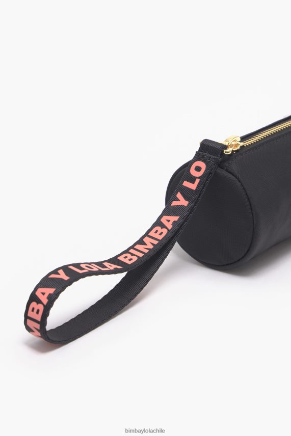 Bimba Y Lola estuche de nailon cilíndrico PT68841120 accesorios negro