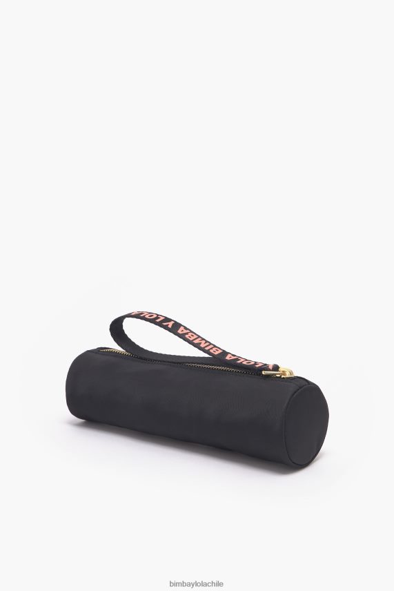 Bimba Y Lola estuche de nailon cilíndrico PT68841120 accesorios negro