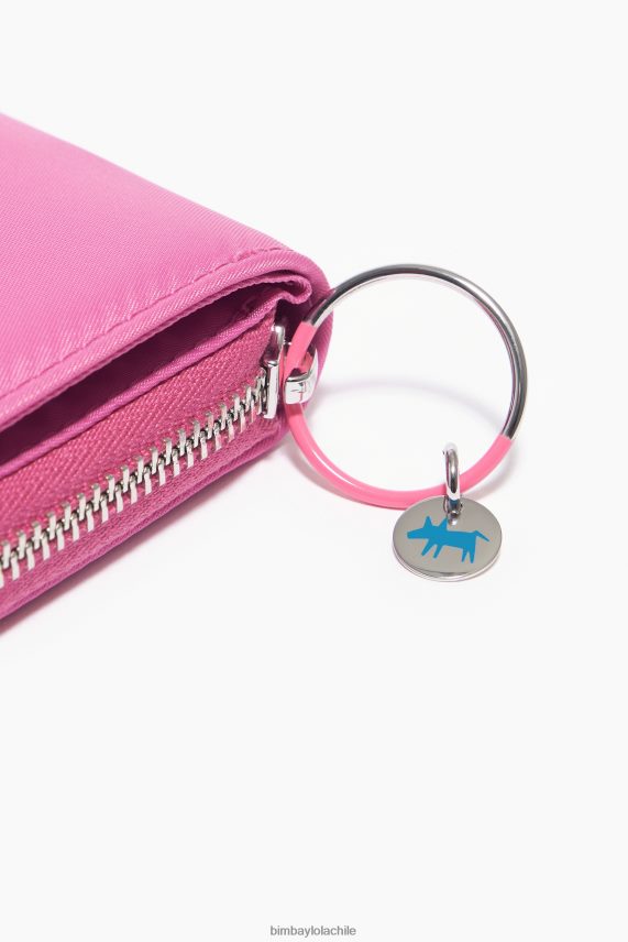 Bimba Y Lola monedero con solapa de nailon PT68841059 accesorios rosa
