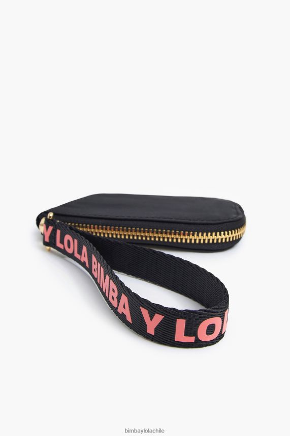 Bimba Y Lola monedero curvo de nailon PT68841020 accesorios negro