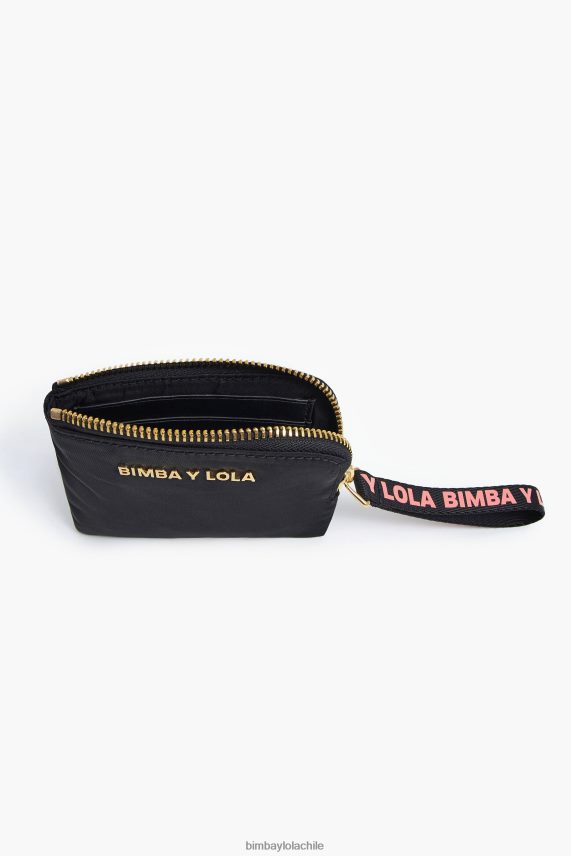 Bimba Y Lola monedero curvo de nailon PT68841020 accesorios negro