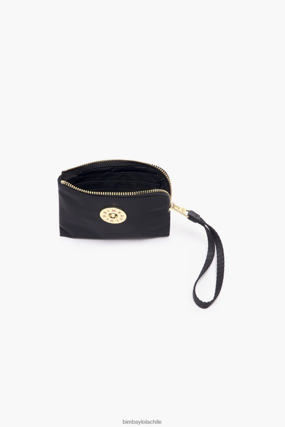 Bimba Y Lola monedero curvo de nailon PT68841031 accesorios negro