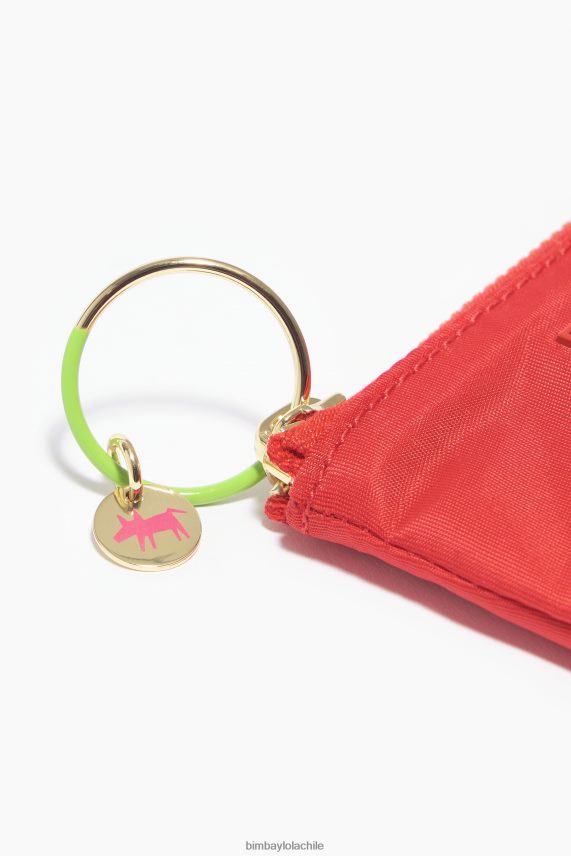 Bimba Y Lola monedero curvo de nailon PT68841064 accesorios rojo