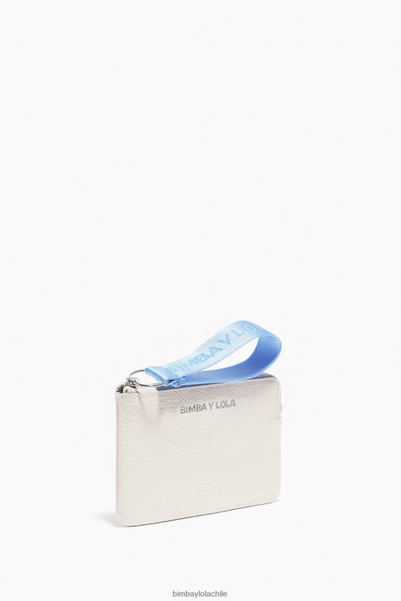 Bimba Y Lola monedero curvo de piel PT68841048 accesorios blanco