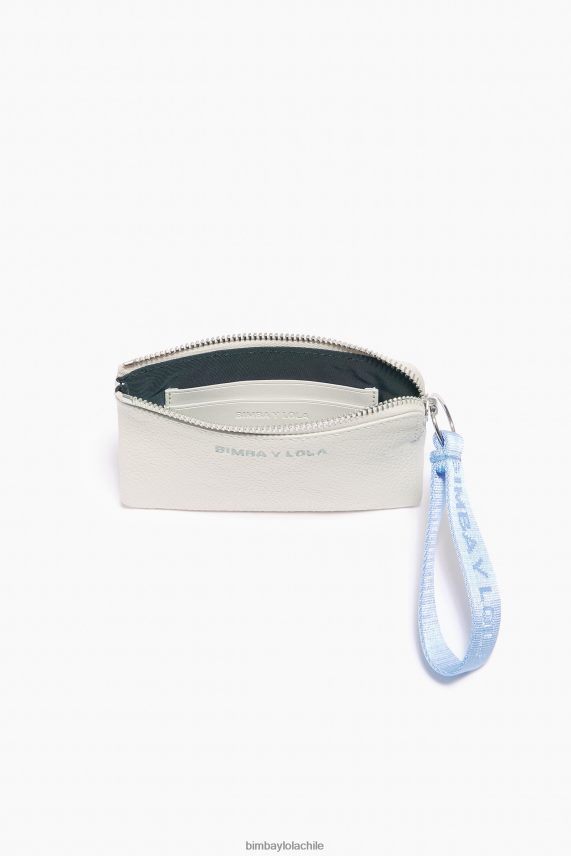 Bimba Y Lola monedero curvo de piel PT68841048 accesorios blanco