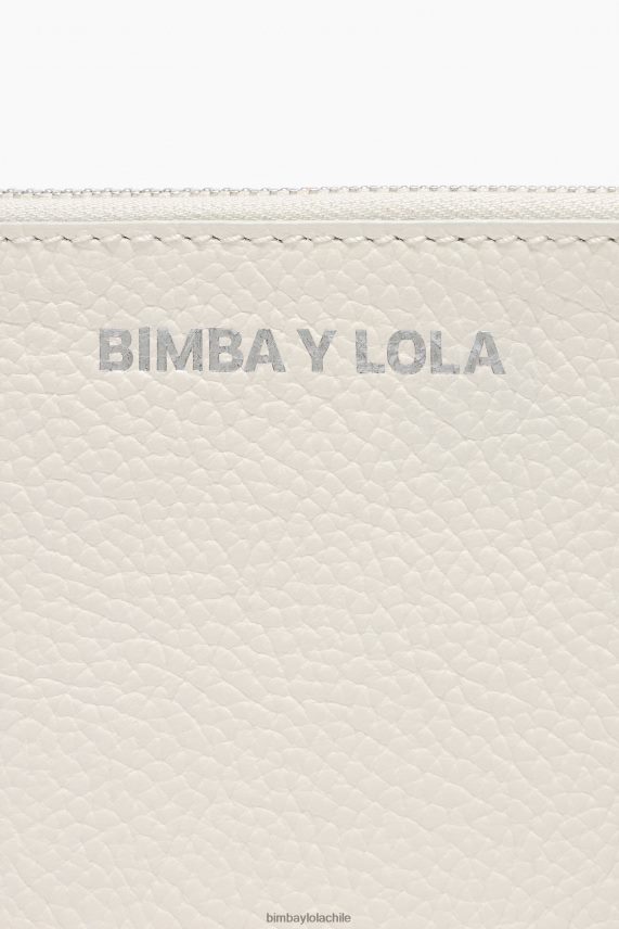 Bimba Y Lola monedero curvo de piel PT68841048 accesorios blanco