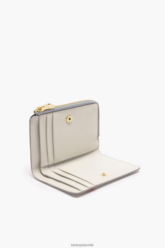 Bimba Y Lola monedero de cuero corazones pequeños PT68841003 accesorios gris