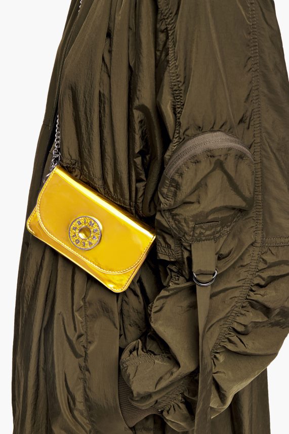 Bimba Y Lola monedero de patente PT68841051 accesorios amarillo