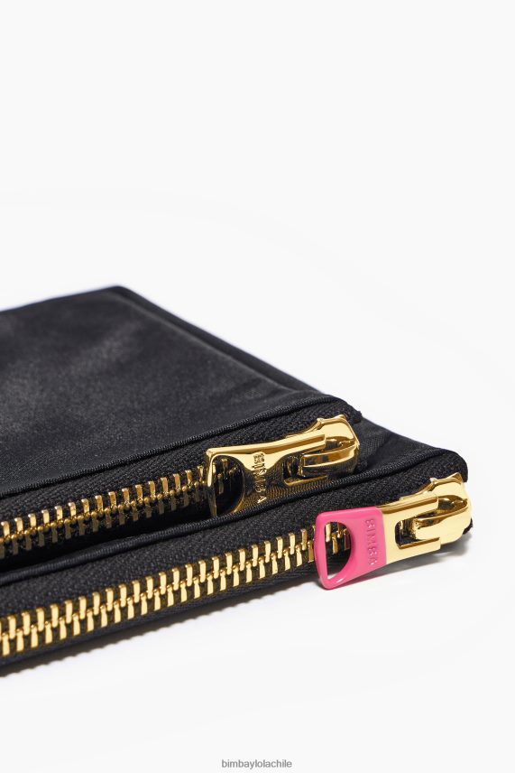 Bimba Y Lola monedero doble de nailon PT68841055 accesorios negro