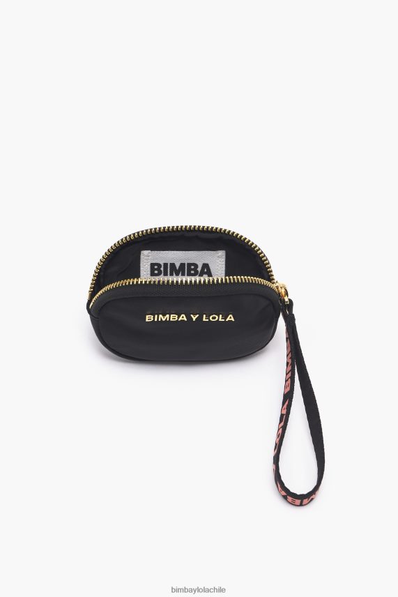 Bimba Y Lola monedero ovalado de nailon PT68841015 accesorios negro