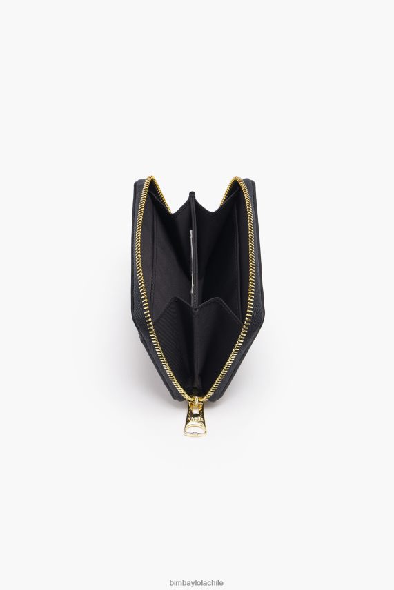 Bimba Y Lola monedero pequeño de piel con estampado de corazones PT68841013 accesorios negro
