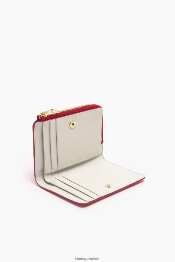 Bimba Y Lola monedero rectangular corazones pequeños de piel PT68841004 accesorios rojo