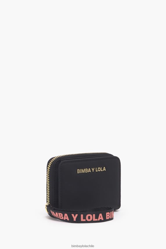 Bimba Y Lola monedero rectangular de nailon PT68841022 accesorios negro