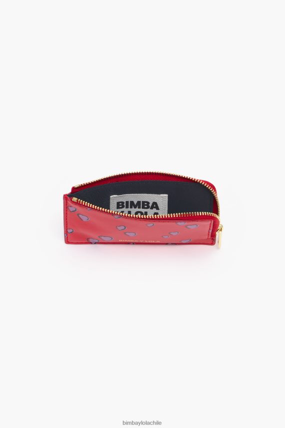 Bimba Y Lola monedero rectangular de piel con estampado de pequeños corazones PT68841009 accesorios rojo