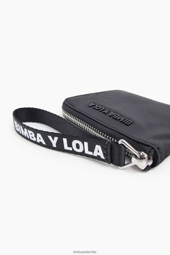 Bimba Y Lola monedero curvo de nailon PT68841131 accesorios negro