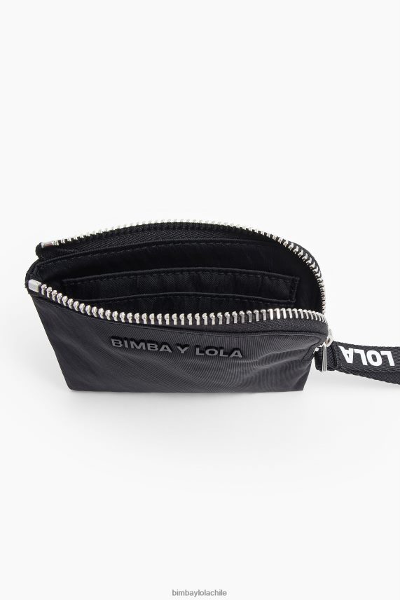Bimba Y Lola monedero curvo de nailon PT68841131 accesorios negro