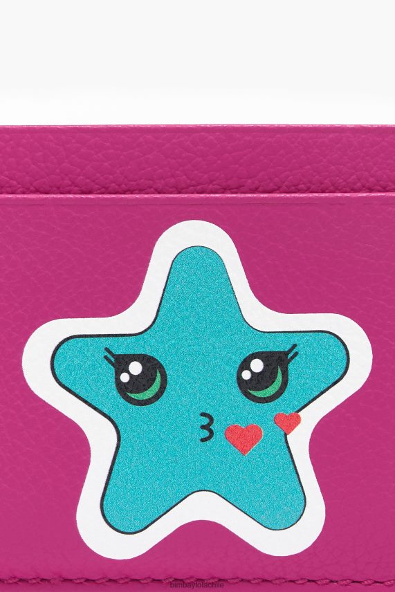 Bimba Y Lola tarjetero de piel PT68841126 accesorios fucsia