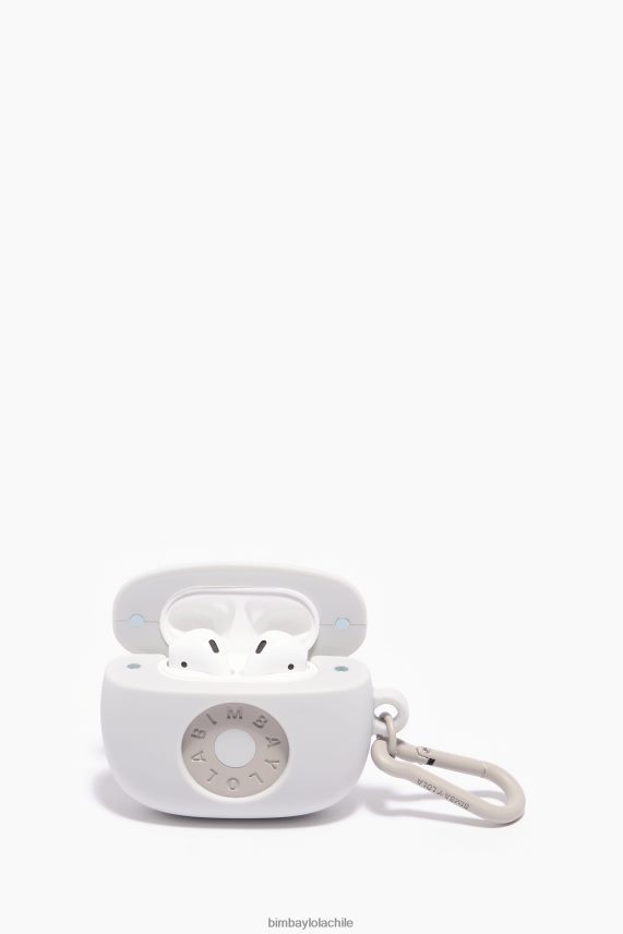 Bimba Y Lola funda de silicona para airpods con logo PT6884937 accesorios gris pardo
