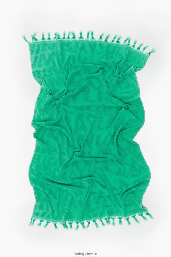 Bimba Y Lola toalla con efecto lavado en jacquard con logo PT6884878 accesorios turquesa